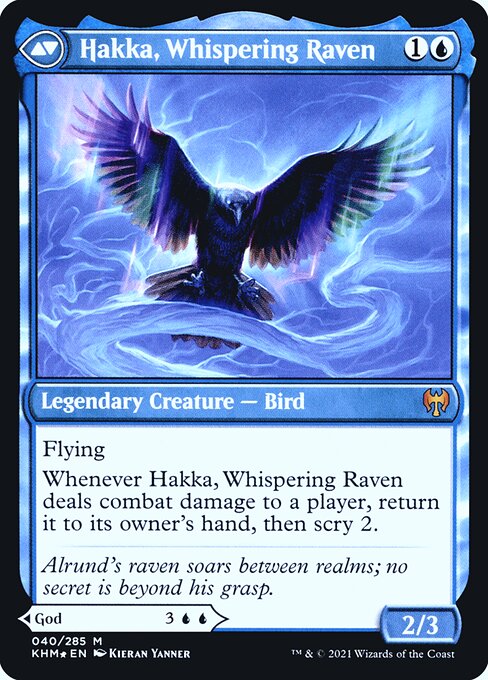Alrund, God of the Cosmos // Hakka, Whispering Raven — art by Kieran Yanner