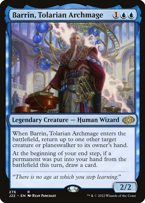 Barrin, Tolarian Archmage — art by Ryan Pancoast