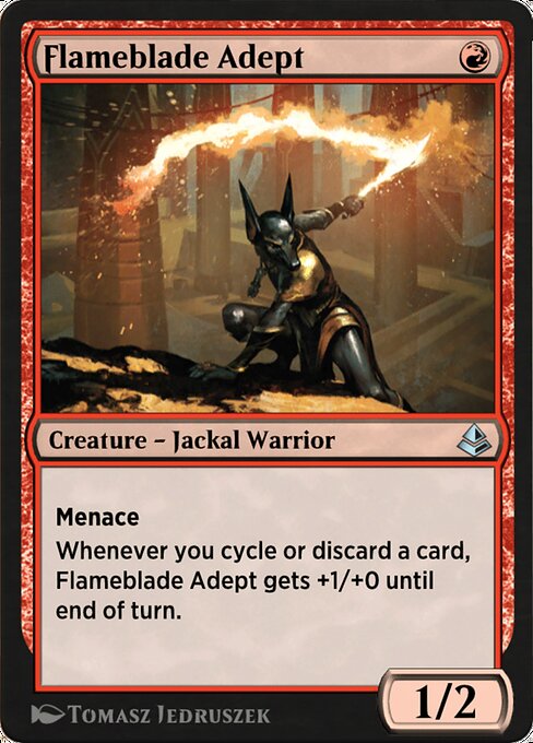 Flameblade Adept — art by Tomasz Jedruszek