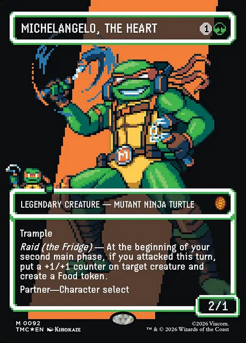 Michelangelo, the Heart — art by Kirokaze