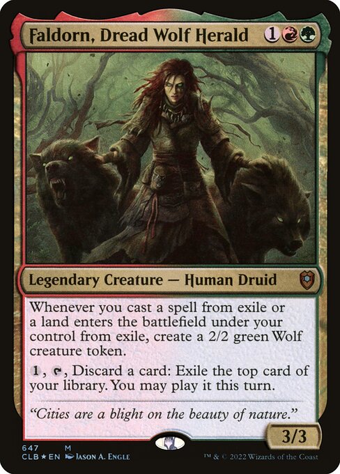 Faldorn, Dread Wolf Herald — art by Jason A. Engle