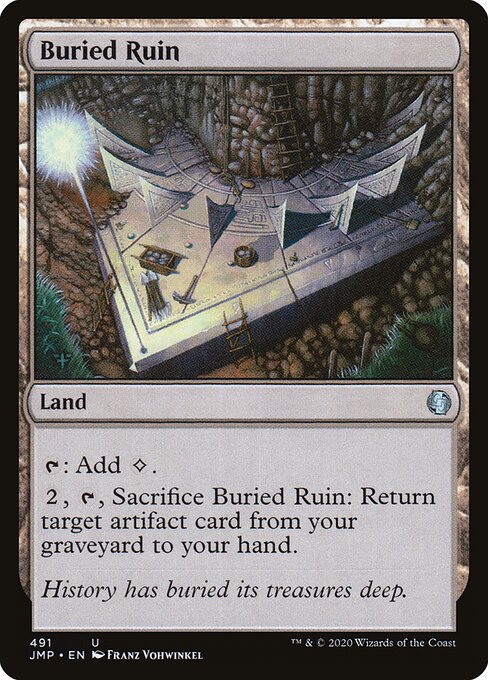 Buried Ruin — art by Franz Vohwinkel