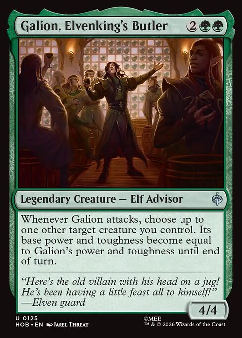 Galion, Elvenking's Butler — art by Jarel Threat