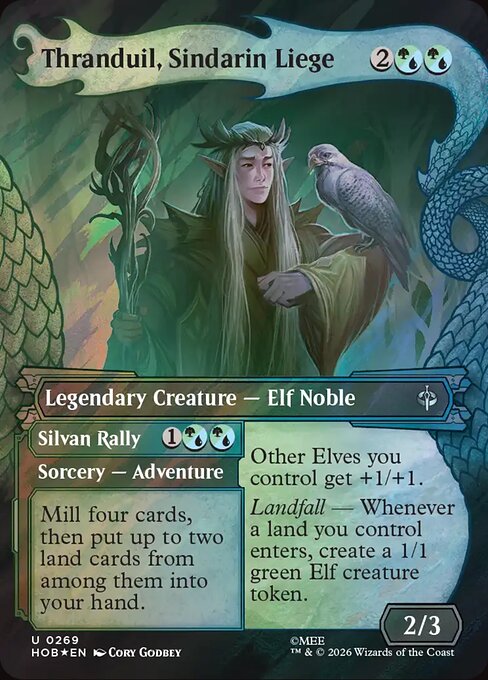 Thranduil, Sindarin Liege // Silvan Rally — art by Cory Godbey