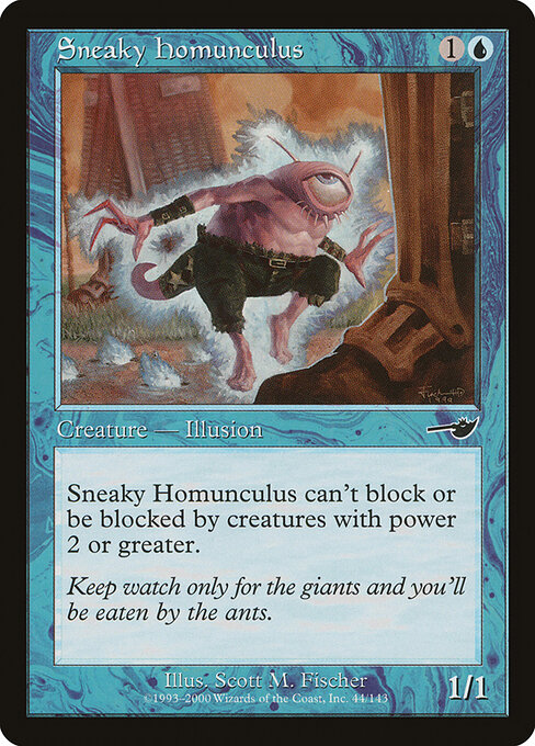 Sneaky Homunculus — art by Scott M. Fischer