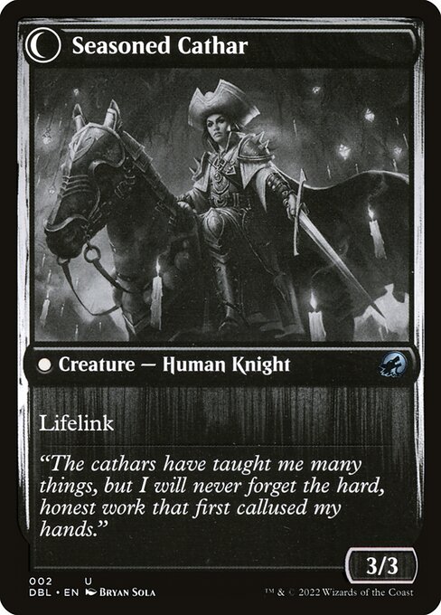 Ambitious Farmhand // Seasoned Cathar — art by Bryan Sola