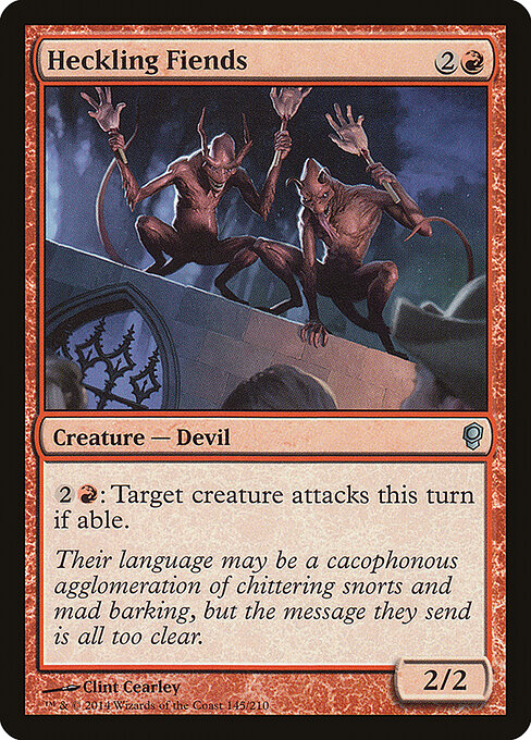 Heckling Fiends — art by Clint Cearley