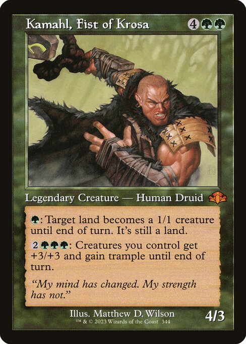 Kamahl, Fist of Krosa — art by Matthew D. Wilson