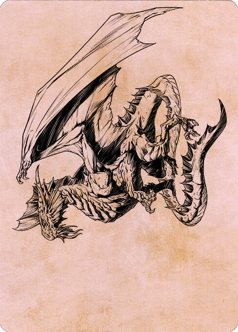 Ancient Silver Dragon // Ancient Silver Dragon — art by Pedro Potier
