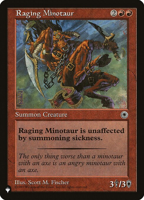 Raging Minotaur — art by Scott M. Fischer