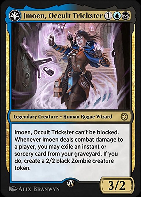 Imoen, Occult Trickster — art by Alix Branwyn