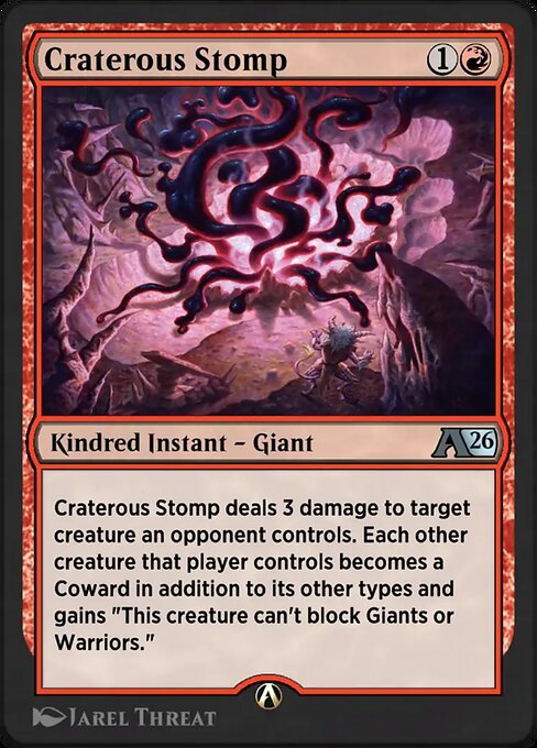 Craterous Stomp — art by Jarel Threat