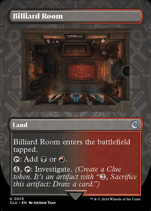 Billiard Room — art by Arthur Yuan