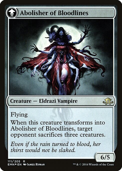 Voldaren Pariah // Abolisher of Bloodlines — art by James Ryman