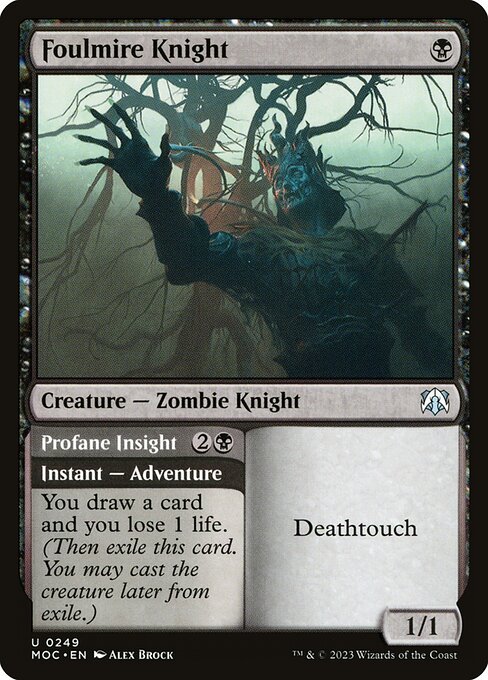 Foulmire Knight // Profane Insight — art by Alex Brock
