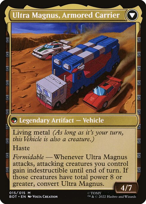 Ultra Magnus, Tactician // Ultra Magnus, Armored Carrier — art by Volta Creation