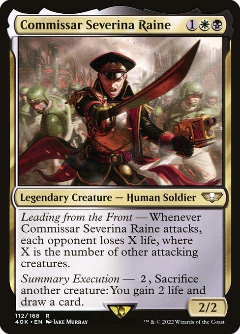 Commissar Severina Raine — art by Jake Murray