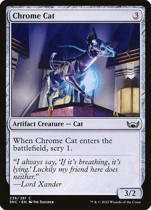 Chrome Cat — art by Joe Slucher