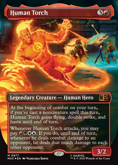 Human Torch — art by Vilhelmas Banys