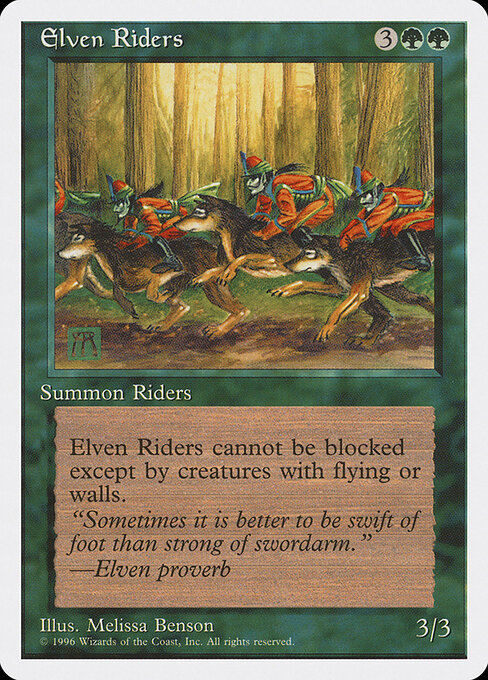 Elven Riders — art by Melissa A. Benson