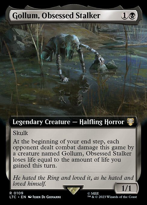 Gollum, Obsessed Stalker — art by John Di Giovanni