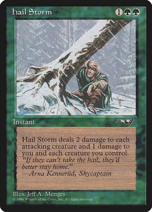 Hail Storm — art by Jeff A. Menges