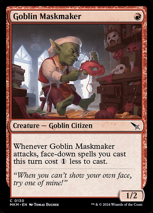 Goblin Maskmaker — art by Tomas Duchek