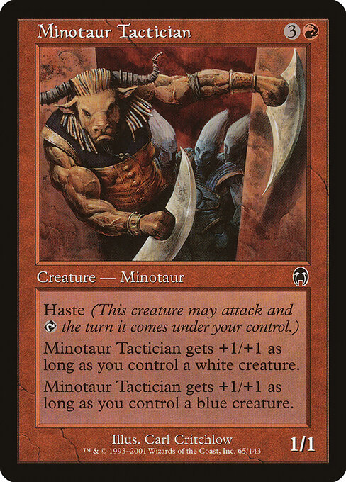 Minotaur Tactician — art by Carl Critchlow