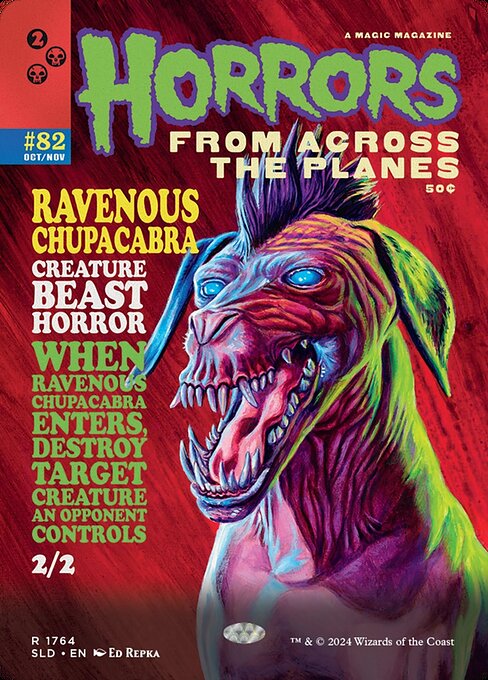 Ravenous Chupacabra — art by Ed Repka