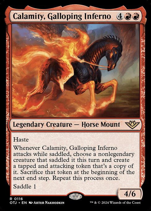 Calamity, Galloping Inferno — art by Artur Nakhodkin
