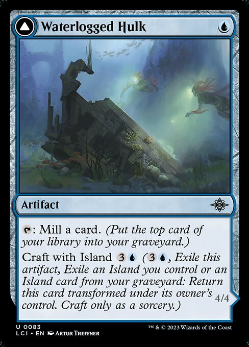 Waterlogged Hulk // Watertight Gondola — art by Artur Treffner