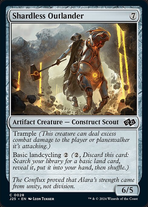 Shardless Outlander — art by Leon Tukker