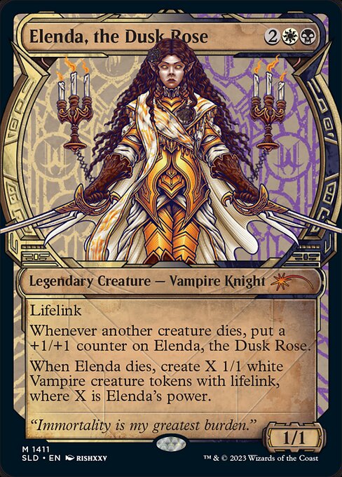 Elenda, the Dusk Rose — art by rishxxv