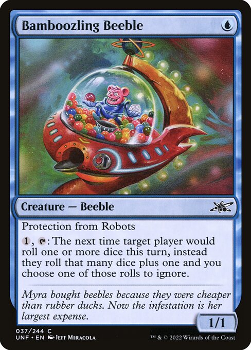 Bamboozling Beeble — art by Jeff Miracola