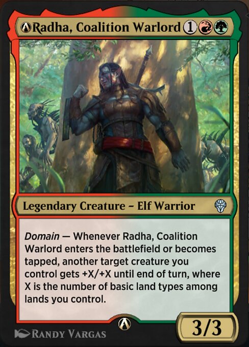 A-Radha, Coalition Warlord — art by Randy Vargas