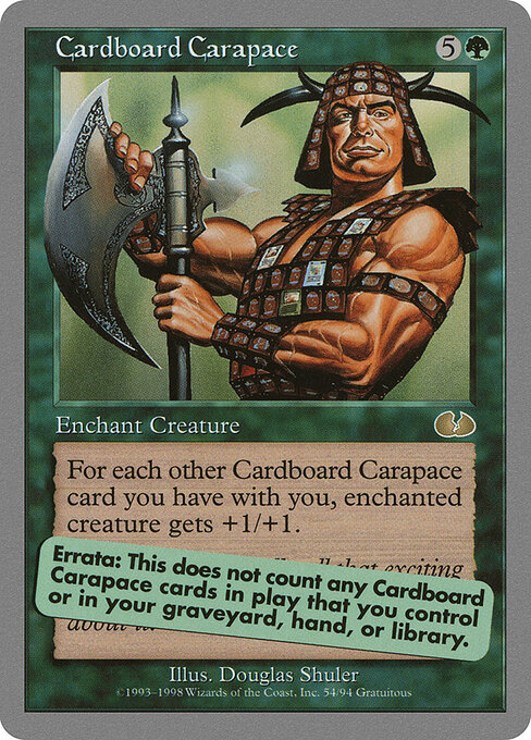 Cardboard Carapace — art by Douglas Shuler