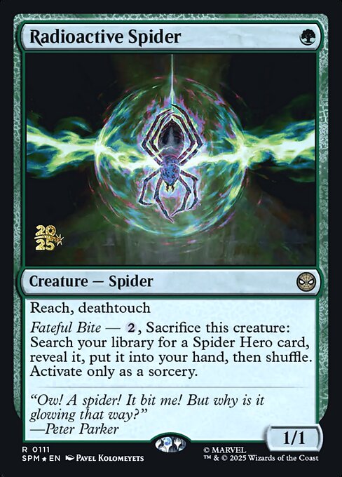 Radioactive Spider — art by Pavel Kolomeyets