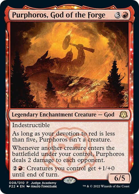 Purphoros, God of the Forge — art by Anato Finnstark
