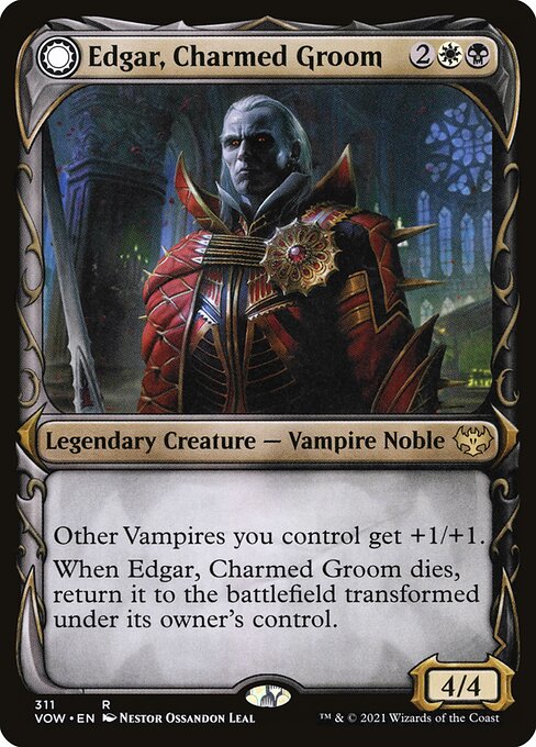 Edgar, Charmed Groom // Edgar Markov's Coffin — art by Néstor Ossandón Leal