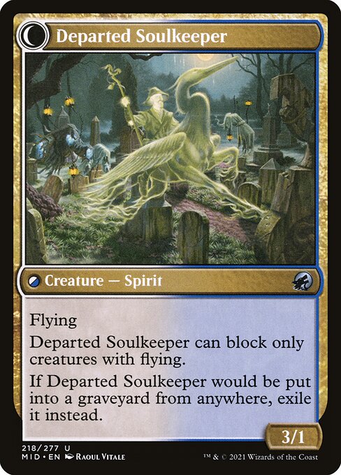 Devoted Grafkeeper // Departed Soulkeeper — art by Raoul Vitale