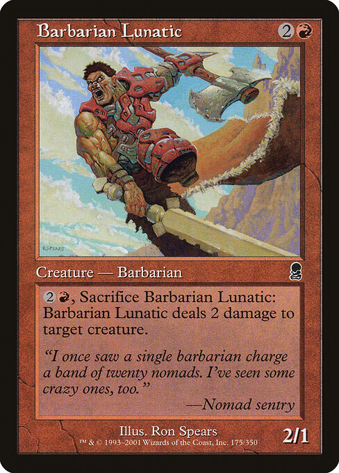 Barbarian Lunatic — art by Ron Spears