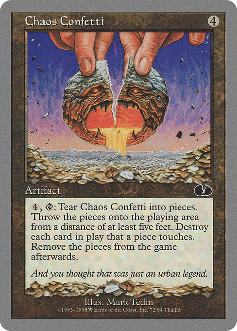 Chaos Confetti — art by Mark Tedin