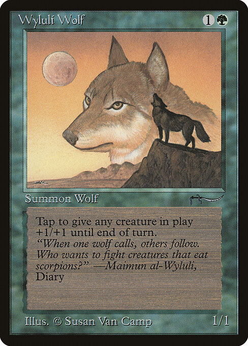 Wyluli Wolf — art by Susan Van Camp