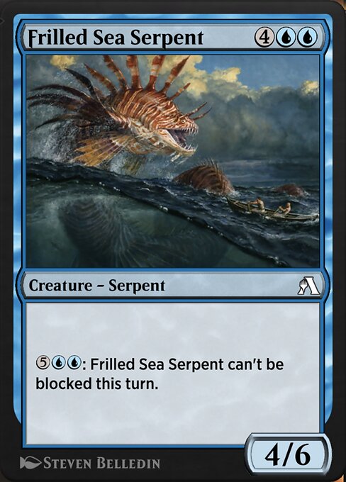 Frilled Sea Serpent — art by Steven Belledin