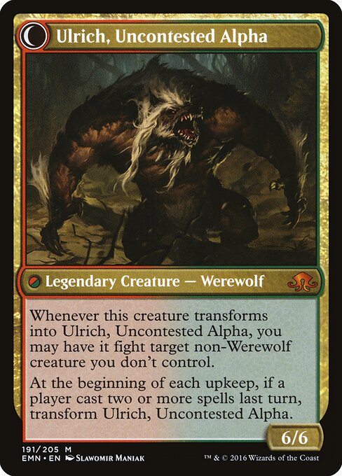 Ulrich of the Krallenhorde // Ulrich, Uncontested Alpha — art by Slawomir Maniak