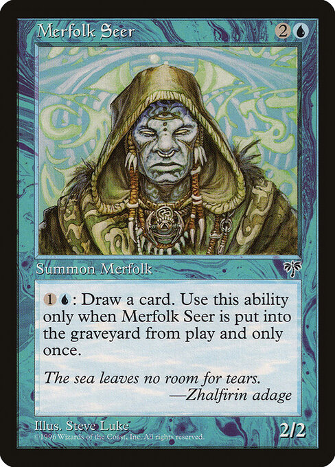 Merfolk Seer — art by Steve Luke