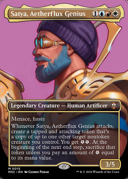 Satya, Aetherflux Genius — art by Cosmin Podar