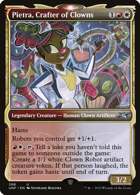 Pietra, Crafter of Clowns — art by Stephanie Buscema