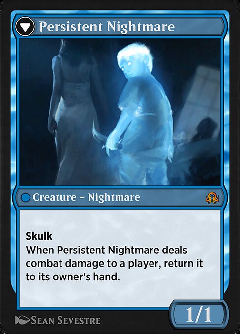 Startled Awake // Persistent Nightmare — art by Sean Sevestre