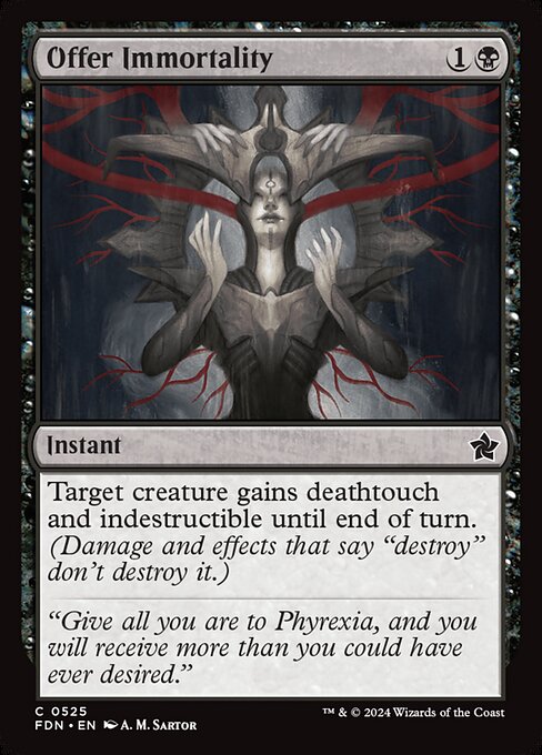 Offer Immortality — art by A. M. Sartor